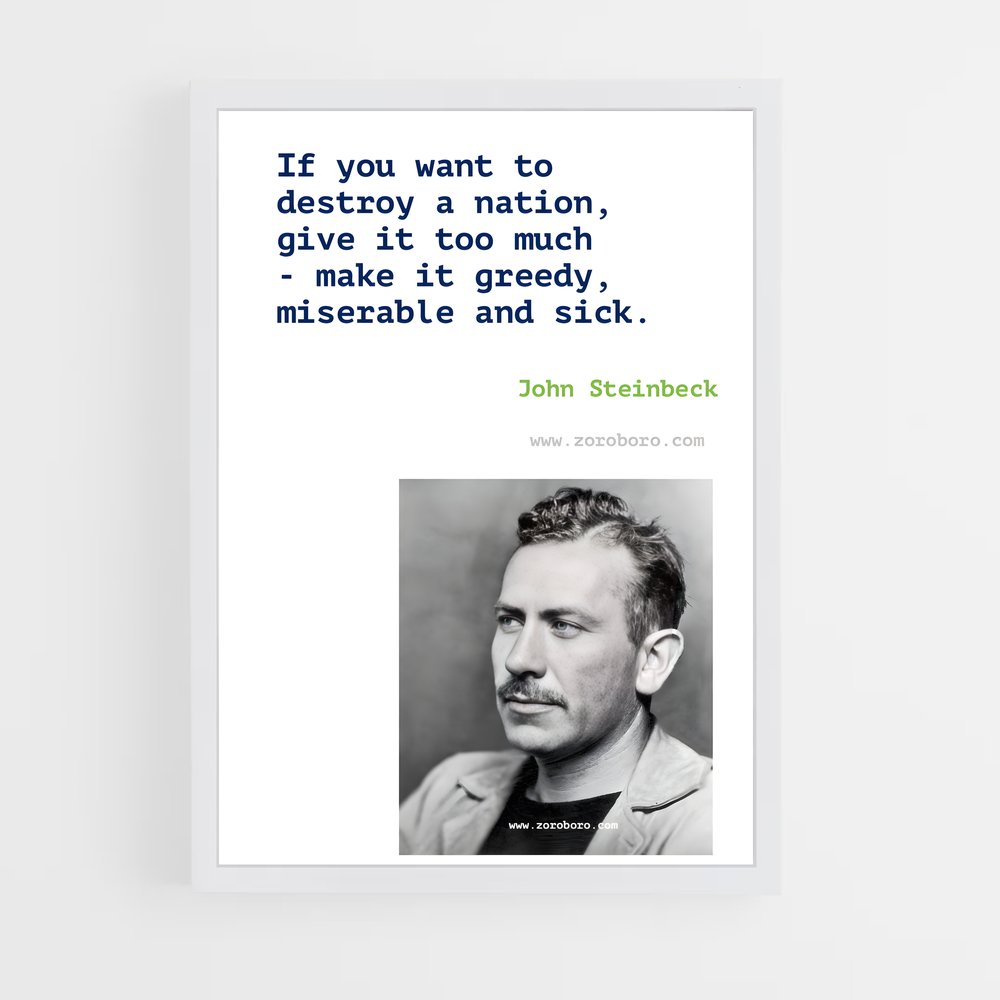 ap-john steinbeck-6 cadre Blanc