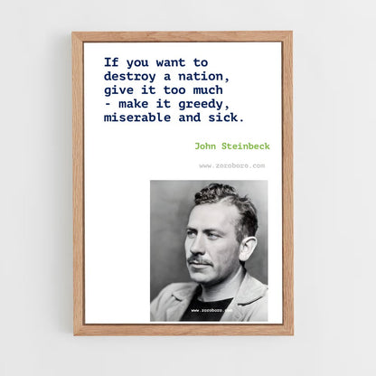ap-john steinbeck-6 cadre Bois clair