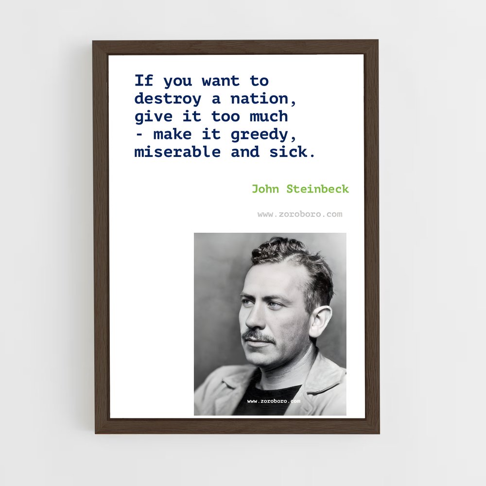 ap-john steinbeck-6 cadre Bois foncé