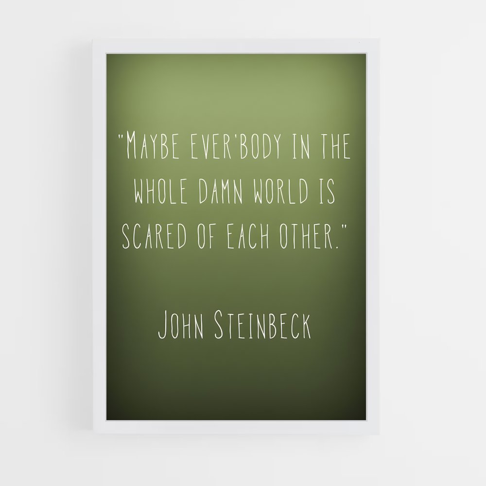 ap-john steinbeck-8 cadre Blanc