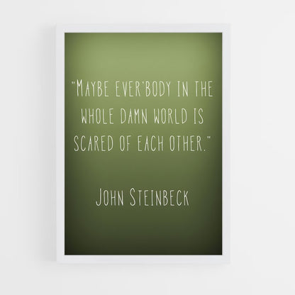 ap-john steinbeck-8 cadre Blanc