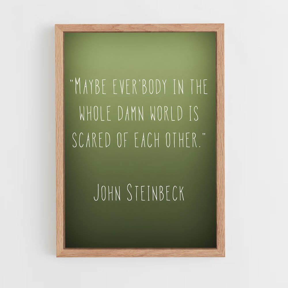 ap-john steinbeck-8 cadre Bois clair