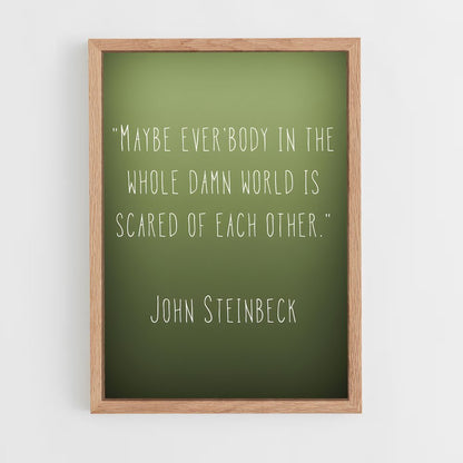 ap-john steinbeck-8 cadre Bois clair