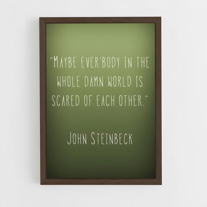 ap-john steinbeck-8 cadre Bois foncé