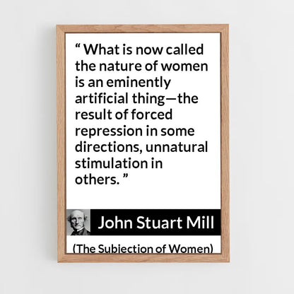ap-john stuart mill-3 cadre Bois clair