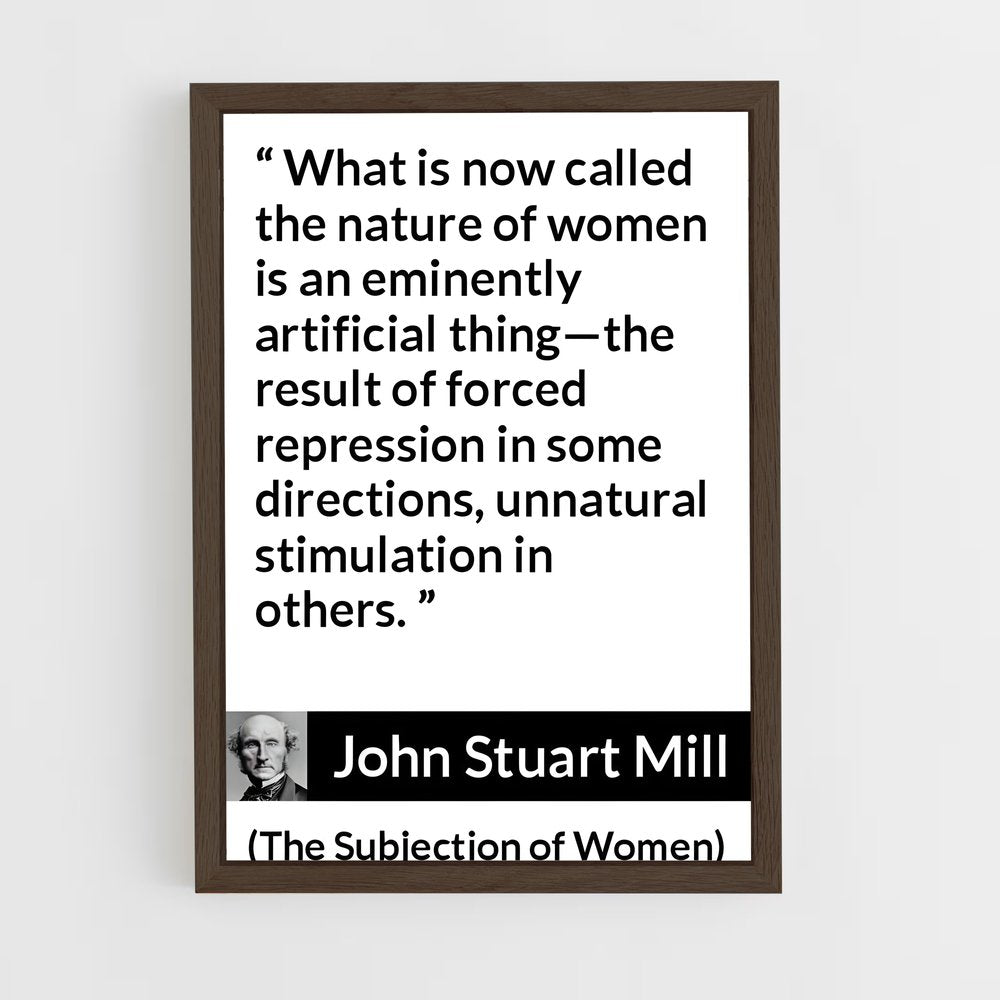 ap-john stuart mill-3 cadre Bois foncé