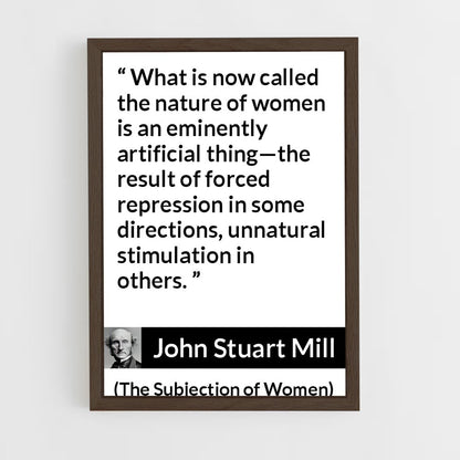 ap-john stuart mill-3 cadre Bois foncé