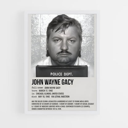 ap-john wayne gacy-1 cadre Blanc