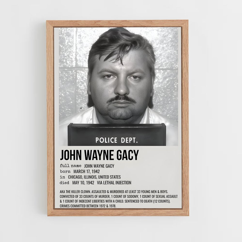 ap-john wayne gacy-1 cadre Bois clair