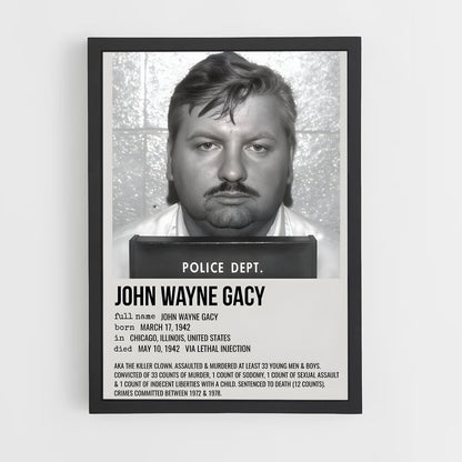 ap-john wayne gacy-1 cadre Noir