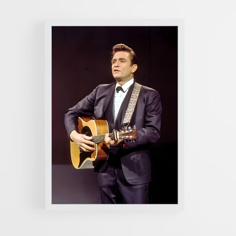 ap-johnny cash-3 cadre Blanc