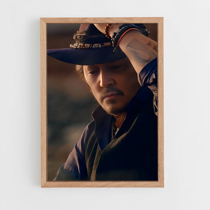ap-johnny depp-4 cadre Bois clair