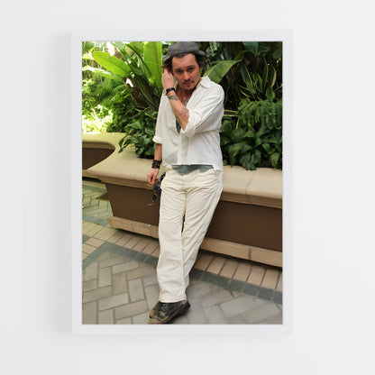ap-johnny depp-9 cadre Blanc