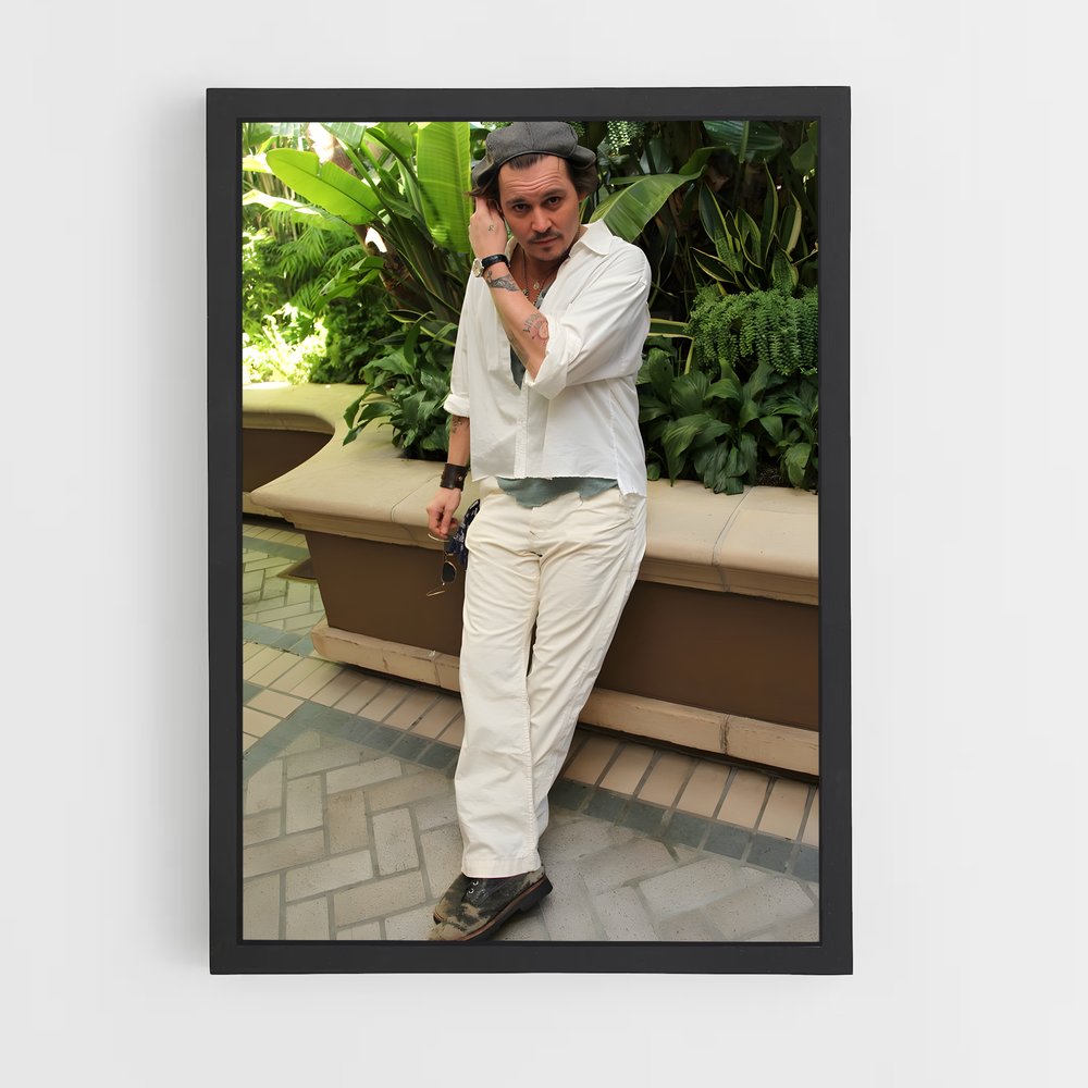 ap-johnny depp-9 cadre Noir