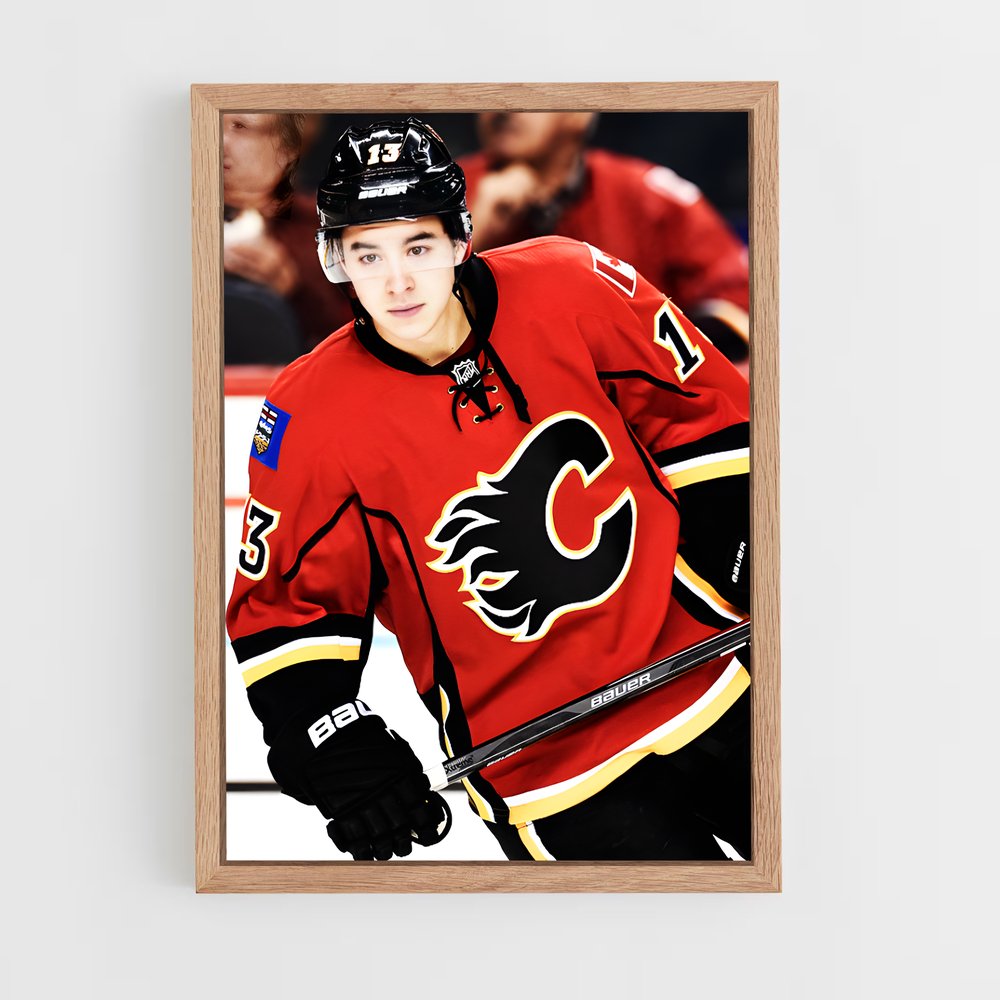 ap-johnny gaudreau-1 cadre Bois clair