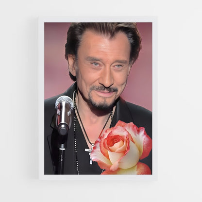 ap-johnny hallyday-11 cadre Blanc