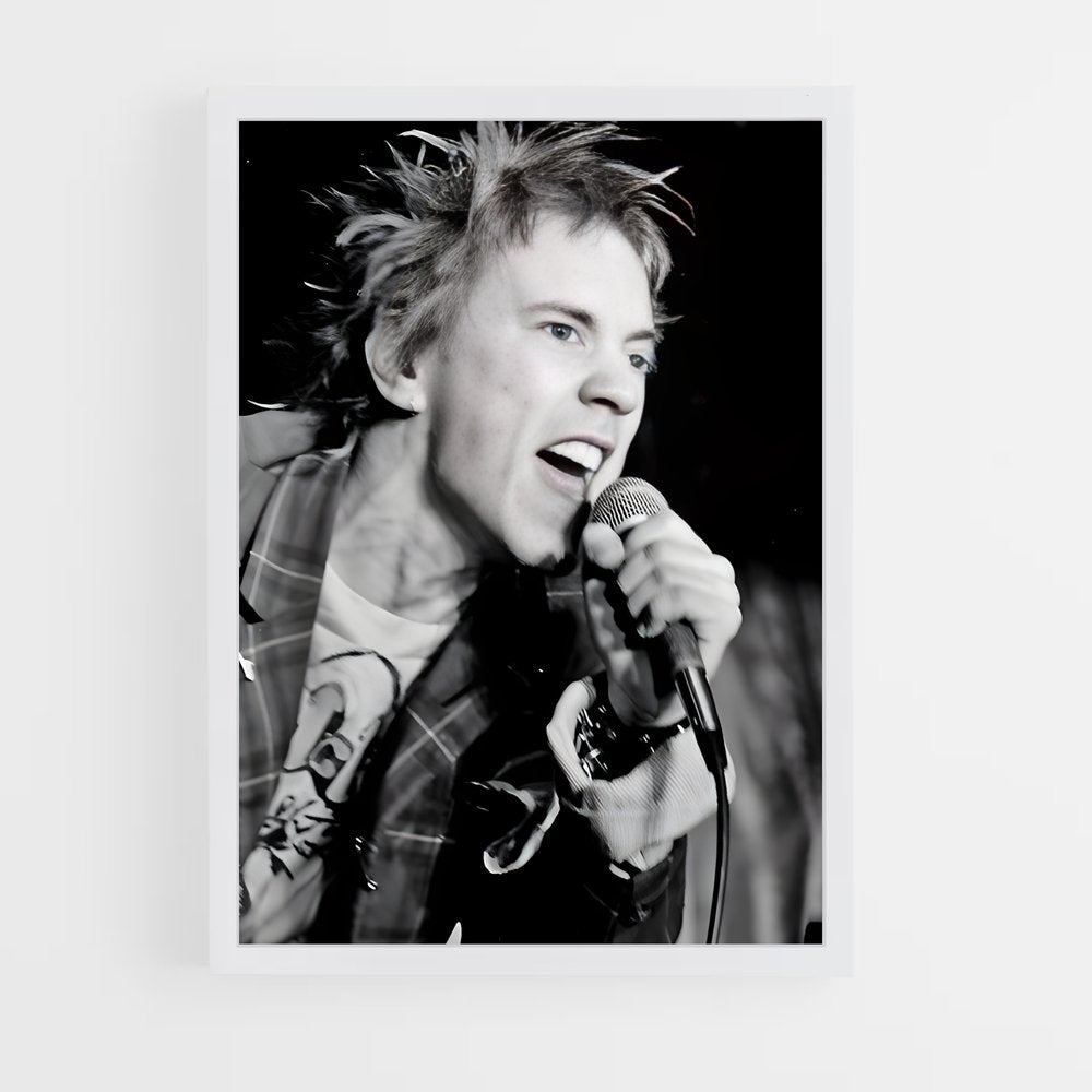 ap-johnny rotten-4 cadre Blanc