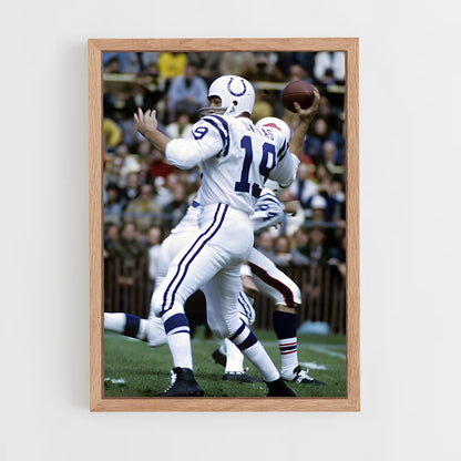 ap-johnny unitas-1 cadre Bois clair