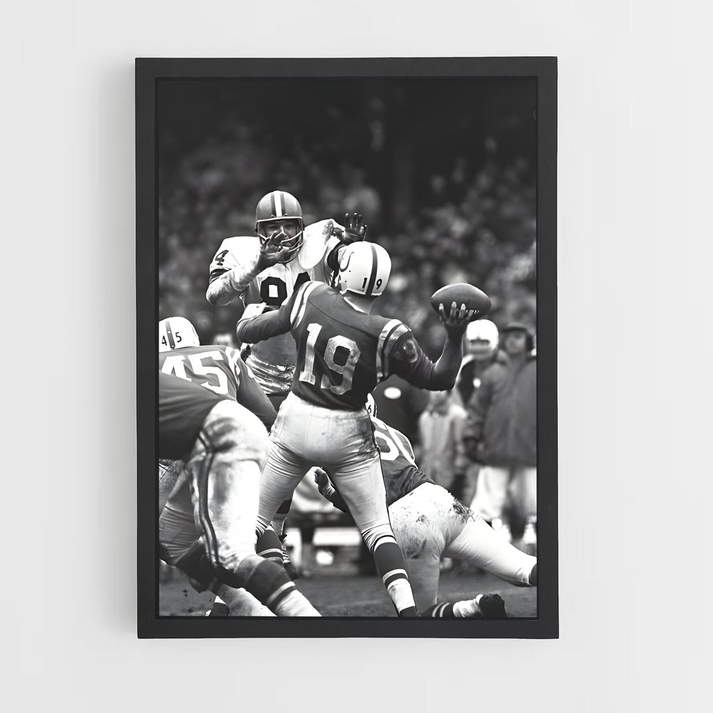 ap-johnny unitas-8 cadre Noir