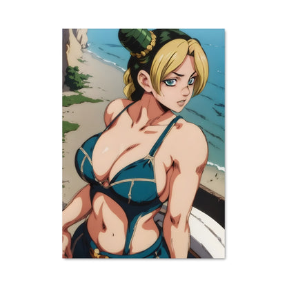 Poster Jolyne à la Plage