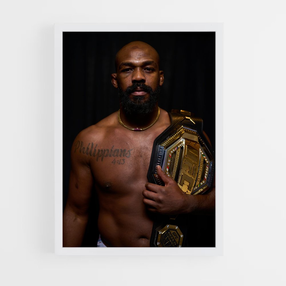 ap-jon jones-5 cadre Blanc