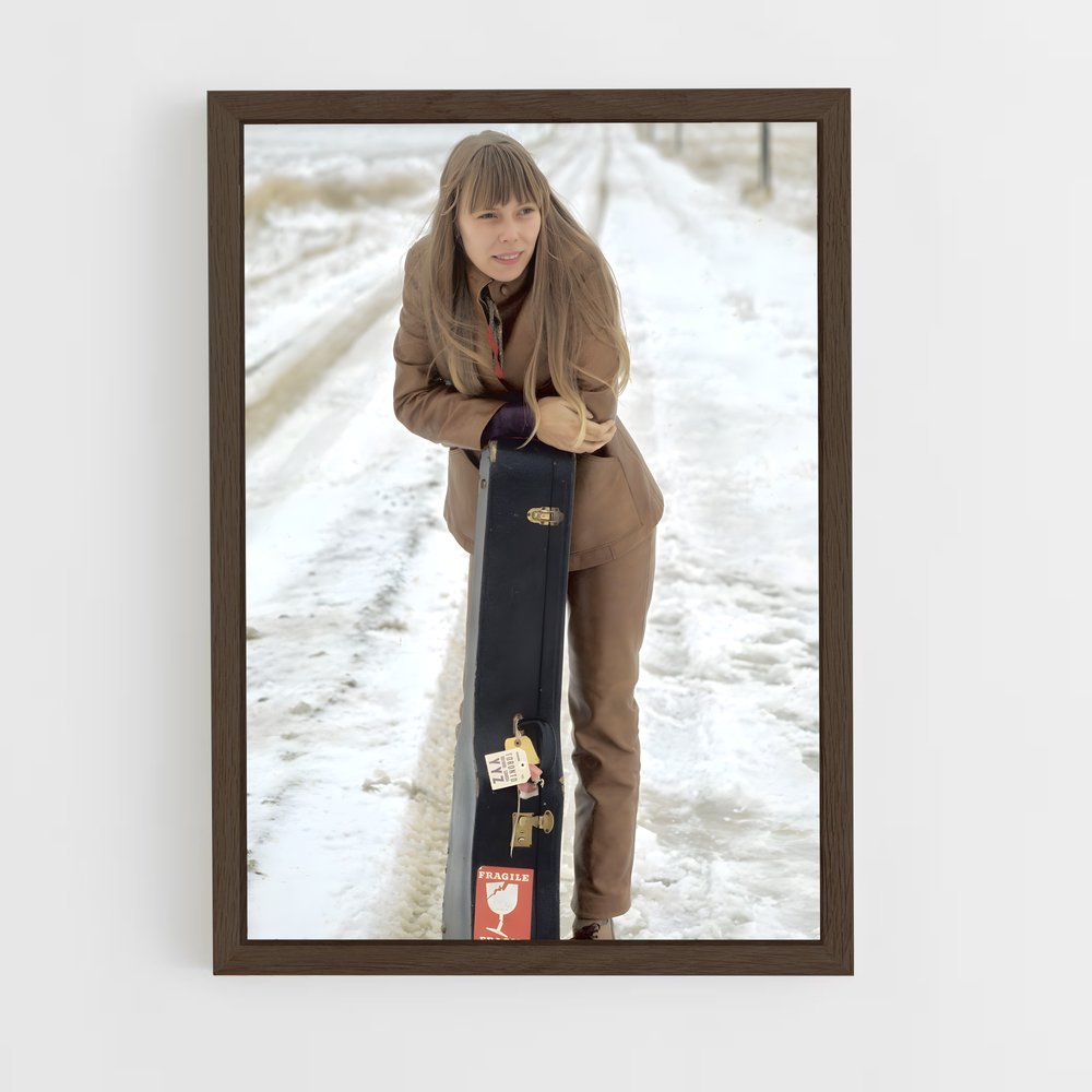 ap-joni mitchell-4 cadre Bois foncé