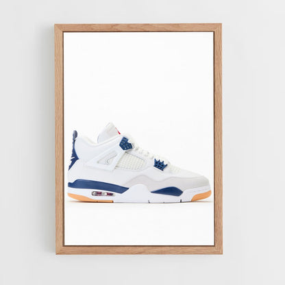 ap-jordan 4-1 cadre Bois clair