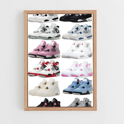 ap-jordan 4-2 cadre Bois clair