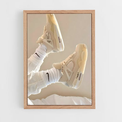 ap-jordan 4-4 cadre Bois clair