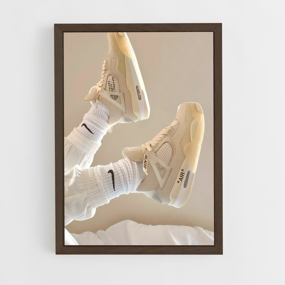ap-jordan 4-4 cadre Bois foncé