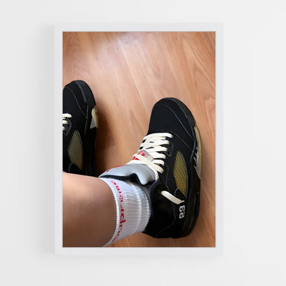 ap-jordan 5-1 cadre Blanc