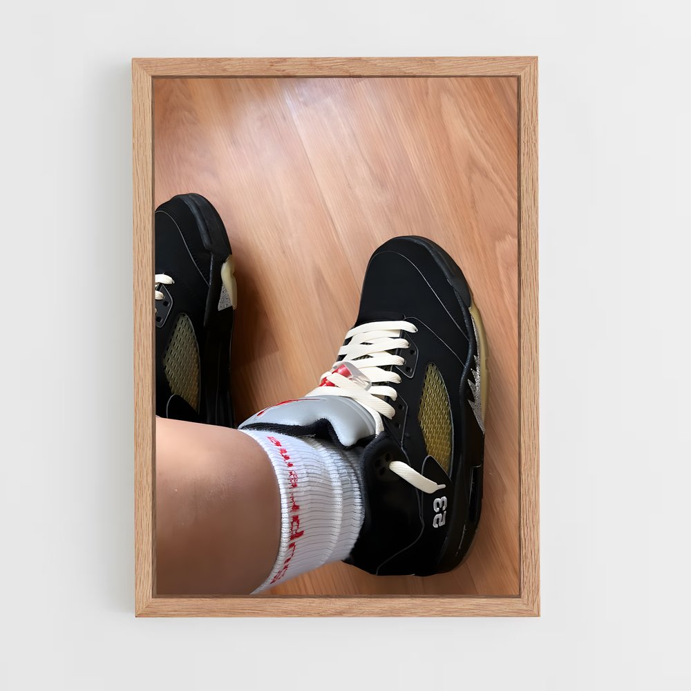 ap-jordan 5-1 cadre Bois clair