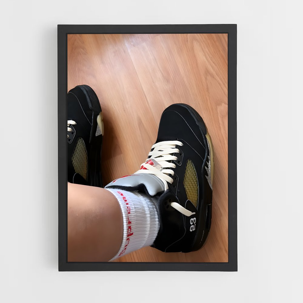 ap-jordan 5-1 cadre Noir