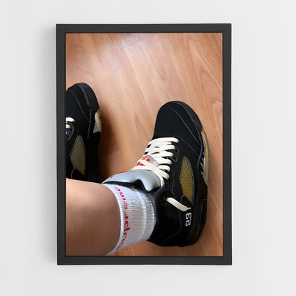 ap-jordan 5-1 cadre Noir