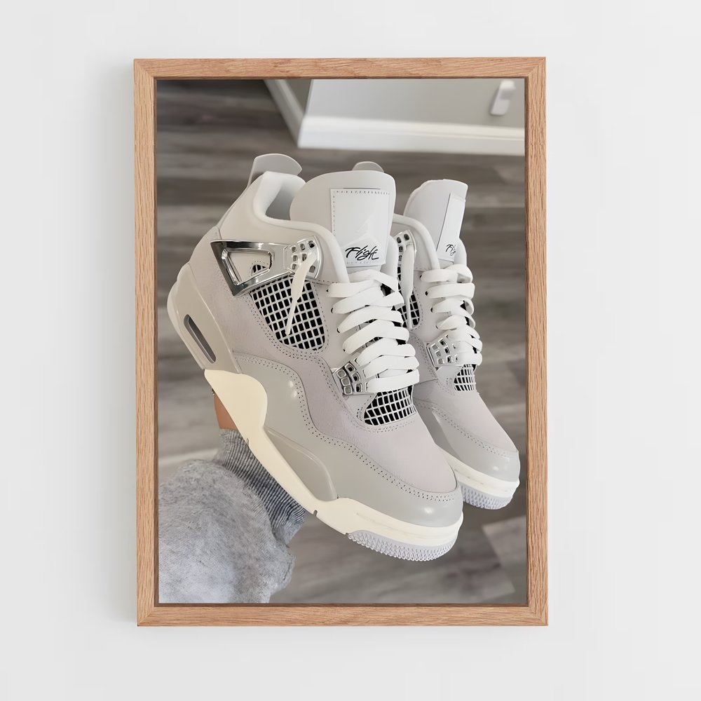 ap-jordan brand-4 cadre Bois clair
