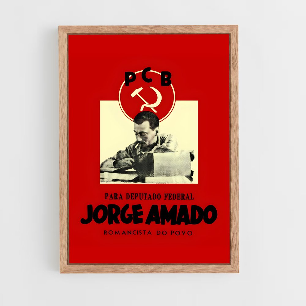 ap-jorge amado-9 cadre Bois clair