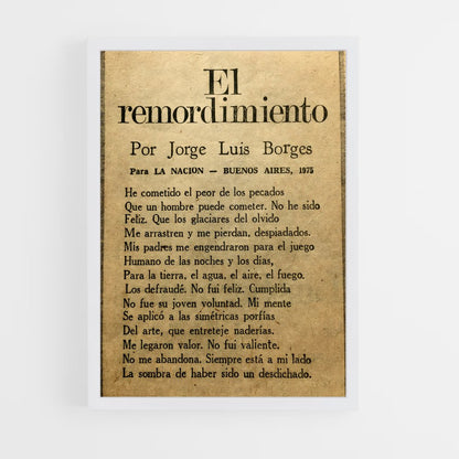 ap-jorge luis borges-3 cadre Blanc