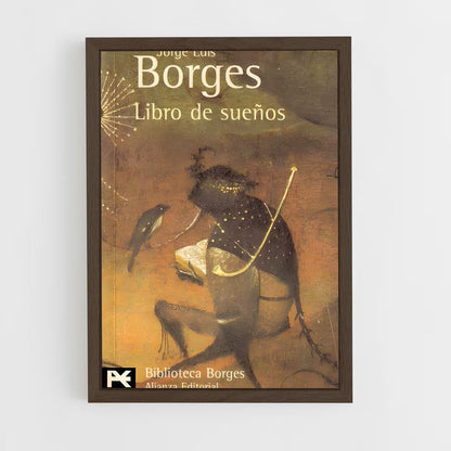 ap-jorge luis borges-8 cadre Bois foncé
