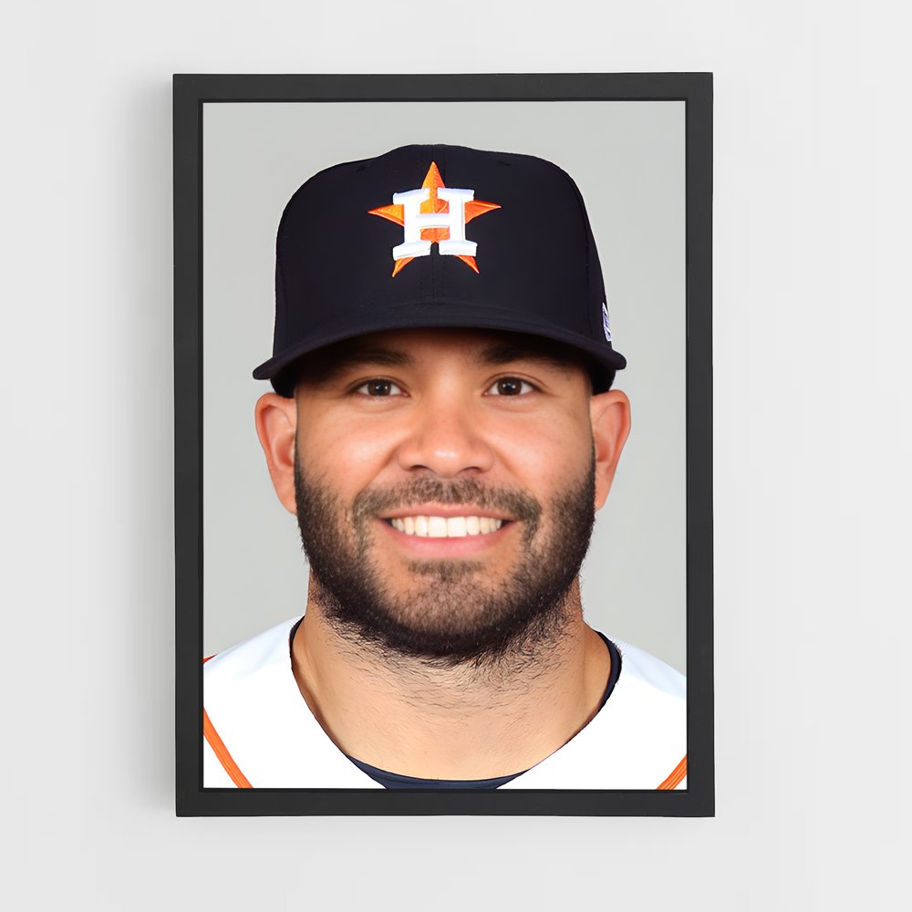 ap-jose altuve-4 cadre Noir