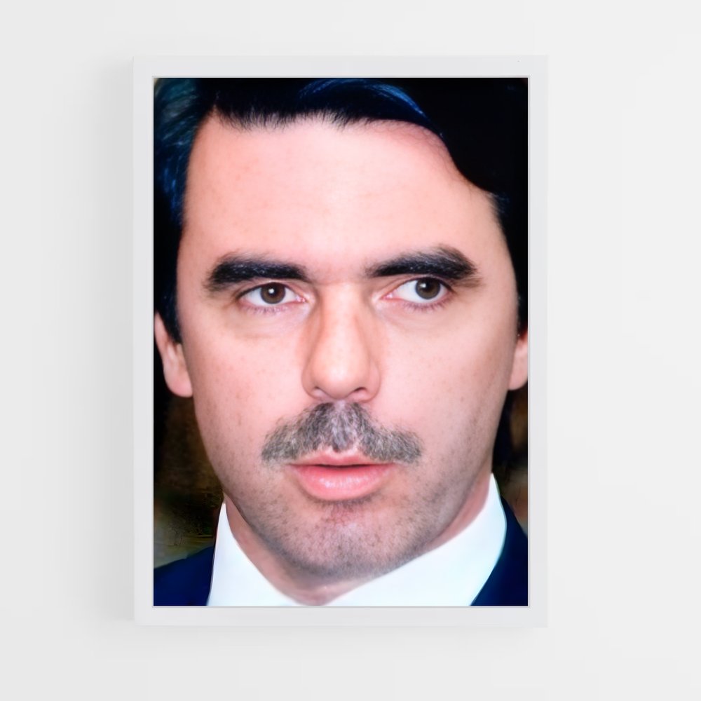 ap-jose maria aznar-2 cadre Blanc
