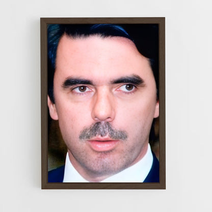 ap-jose maria aznar-2 cadre Bois foncé