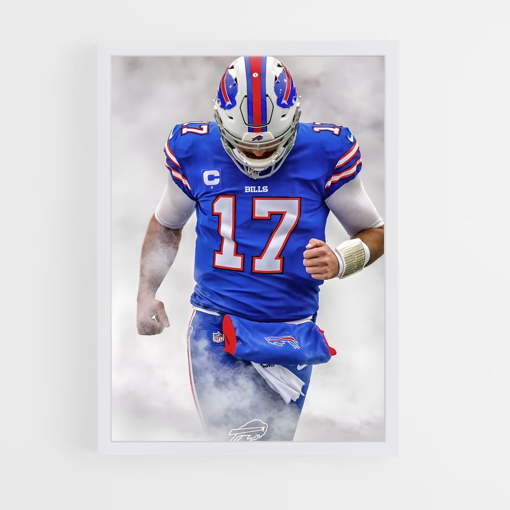 ap-josh allen-4 cadre Blanc