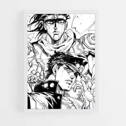 ap-jotaro kujo-7 cadre Blanc