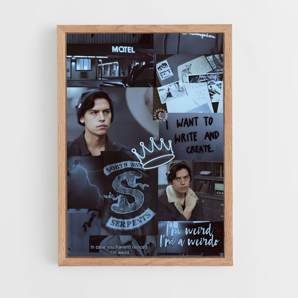 ap-jughead jones-5 cadre Bois clair