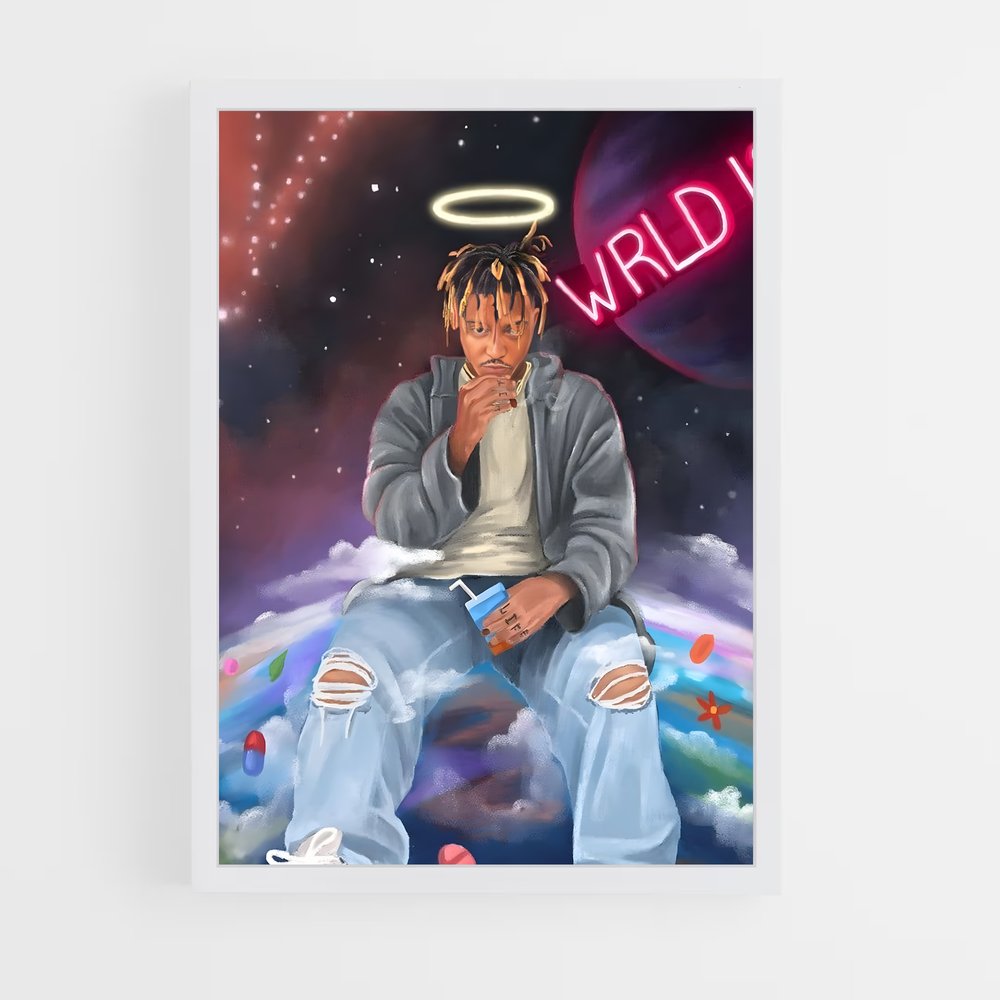 ap-juice wrld-3 cadre Blanc
