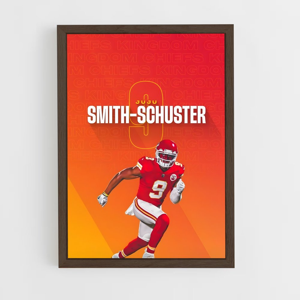 ap-juju smith-schuster-5 cadre Bois foncé