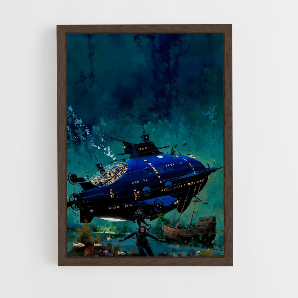 ap-jules verne-9 cadre Bois foncé