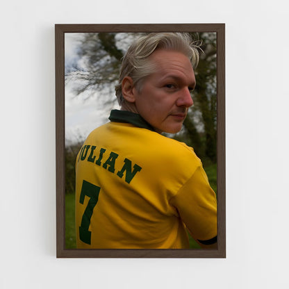 ap-julian assange-2 cadre Bois foncé