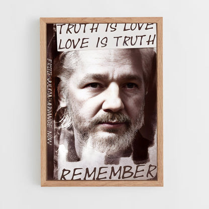 ap-julian assange-3 cadre Bois clair