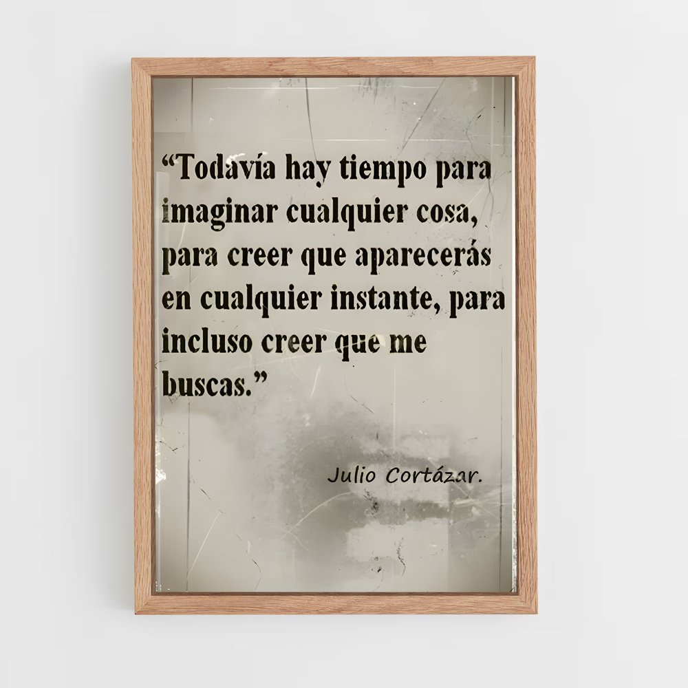 ap-julio cortazar-5 cadre Bois clair